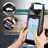 Pink 2L Waterproof Phone Pouch - Multi-Functional PVC Dry Bag for Swimming and Water Activities