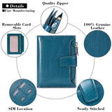 Dark Pink Premium Genuine Leather RFID Blocking Women's Wallet - Lightweight, Multi-Functional, and Stylish