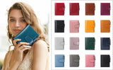 Dark Pink Premium Genuine Leather RFID Blocking Women's Wallet - Lightweight, Multi-Functional, and Stylish
