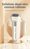 Beige Electric Foot Grinder with USB Charging - Dual-Speed Callus Remover for Smooth, Exfoliated Feet