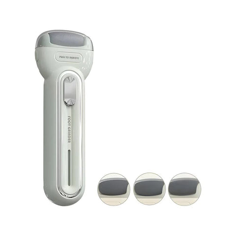 Light Green Electric Foot Grinder with USB Charging - Dual-Speed Callus Remover for Smooth, Exfoliated Feet