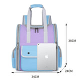 Khaki Portable Pet Carrier Backpack - Spacious, Breathable, and Travel-Friendly for Cats and Small Dogs
