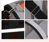 Size L Black Foldable Pet Carrier Bag - Lightweight, Breathable, and Spacious for All Seasons