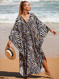 Style 3 Loose Fit Caftan Dress - Resort Style Beach Coverup for Women