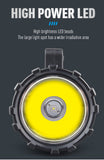 White LED Searchlight - Rechargeable Handheld Spotlight, 500m Range, Long Lasting