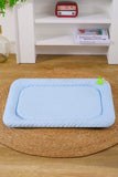 Blue Breathable Cooling Pet Mat - Ice Bean Summer Bed for Small Dogs (L : 50x65cm)