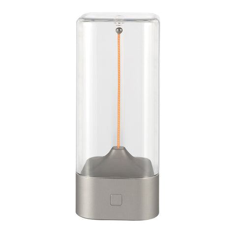 Silver Portable Magnetic Table Lamp with Bendable LED - USB-C Rechargeable