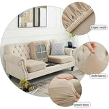 2 Pcs Claret Elegant Polyester Sofa Cover - Full Protection Against Cat Scratches & Wear