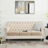 2 Pcs Claret Elegant Polyester Sofa Cover - Full Protection Against Cat Scratches & Wear