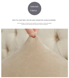 2 Pcs Dark Grey Elegant Polyester Sofa Cover - Full Protection Against Cat Scratches & Wear
