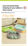 Size S Green Cozy Pet Bed for Small Dogs and Cats - Durable & Chew-Resistant Nest for All Seasons