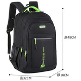 Black Large Capacity Business Backpack for Men and Women - Waterproof Laptop School Bag with Breathable Design