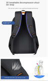 Black And Orange Large Capacity Business Backpack for Men and Women - Waterproof Laptop School Bag with Breathable Design