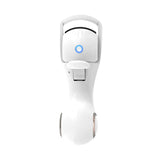 White Heated Eyelash Curler - 3 Temperature Settings, Long-Lasting Curl, Mini Electric Lash Curler