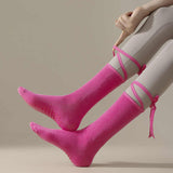 3 Pcs White Non-Slip Yoga Socks with Cross Straps - Cotton Pilates Dance Socks for Women, Lightweight Comfort