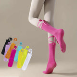 3 Pcs Blue Non-Slip Yoga Socks with Cross Straps - Cotton Pilates Dance Socks for Women, Lightweight Comfort