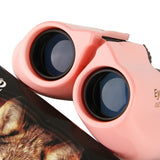 Purple 10x22 Compact Binoculars for Adults - High Definition Lightweight Telescope for Hiking, Travel, and Concerts