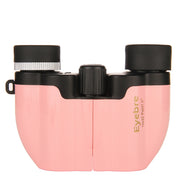Pink 10x22 Compact Binoculars for Adults - High Definition Lightweight Telescope for Hiking, Travel, and Concerts