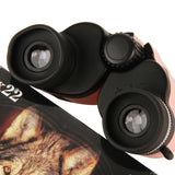 Yellow 10x22 Compact Binoculars for Adults - High Definition Lightweight Telescope for Hiking, Travel, and Concerts