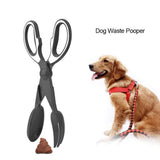 2 Pcs Black Pet Poop Scooper with Long Handle - Durable Plastic Waste Picker for Dogs and Cats