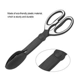 2 Pcs Black Pet Poop Scooper with Long Handle - Durable Plastic Waste Picker for Dogs and Cats
