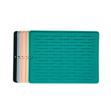40.5*14.5CM Green Silicone Draining Mat 4-Pack - Heat-Resistant Non-Slip Kitchen and Bathroom Pad for Cups and Utensils