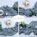 Yellow Bohemian Gauze Table Runner 2-Pack - Polyester Fabric for Party and Birthday Table Decor