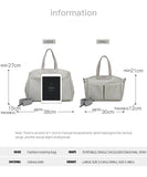 Size Small Khaki Stylish Multi-Function Diaper Bag - Insulated Tote with Shoulder Strap for Baby Essentials
