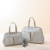 Size Small Dark Blue Stylish Multi-Function Diaper Bag - Insulated Tote with Shoulder Strap for Baby Essentials