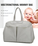 Size Large Dark Blue Stylish Multi-Function Diaper Bag - Insulated Tote with Shoulder Strap for Baby Essentials
