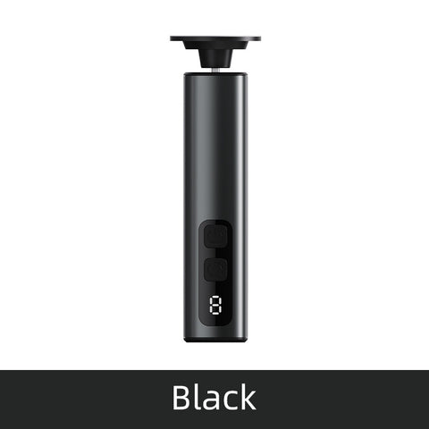 Black Rechargeable Electric Foot File with 9 Speed Settings - Callus Remover for Smooth Feet