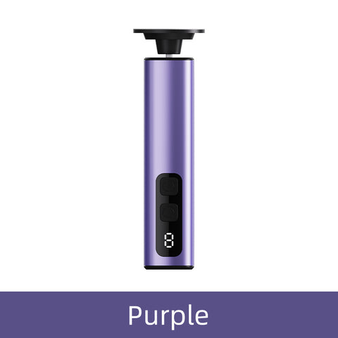 Purple Rechargeable Electric Foot File with 9 Speed Settings - Callus Remover for Smooth Feet