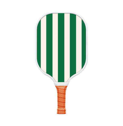 Style 4 White And Green T700 Carbon Fiber & Fiberglass Pickleball Paddle - Lightweight 220g with Anti-Slip TPU Grip for Training & Competition