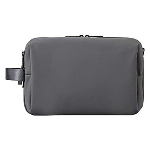 Grey Stylish Waterproof Travel Toiletry Bag Organizer - Large Capacity Shaving Kit & Makeup Case(Makeup is a prop for shooting and is not included)