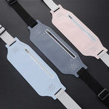 2 Pcs Black Lightweight Women's Running Waist Bag - Splash-Proof Fitness Belt with Stretchable Phone Storage