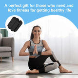 Grey Adjustable Silicone Wrist & Ankle Weights - 2lb Pair (900g) | Comfortable Fitness Resistance Bands for Workout, Running, Training