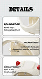 Beige And Red Horn Acrylic Blind Box Display Case - Transparent Dustproof Storage for Figures and Collectibles(The model is a shooting prop and is not included)