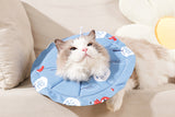 2 Pcs Size M Blue Comfortable Pet Recovery Collar | Waterproof Anti-Lick Collar for Cats & Dogs