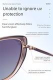 Purple Frame Chic Cat Eye Polarized Sunglasses for Women - Lightweight UV Protection Fashion Eyewear