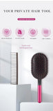Rose Red Air Cushion Massage Paddle Brush & Wide Tooth Comb Set - Gentle Detangling for All Hair Types