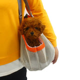 Red And Grey Lightweight Breathable Mesh Pet Carrier Handbag - Portable Travel Tote for Small Dogs & Cats up to 8kg