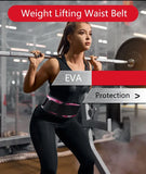 Size L Pink Camouflage Camo Weightlifting Belt - EVA Nylon Gym Belt for Squats, Deadlifts & Lumbar Support