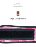 Size L Pink Camouflage Camo Weightlifting Belt - EVA Nylon Gym Belt for Squats, Deadlifts & Lumbar Support