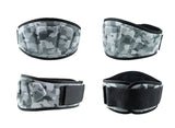 Size XS Grey Camouflage Camo Weightlifting Belt - EVA Nylon Gym Belt for Squats, Deadlifts & Lumbar Support