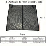 Size L Black Magnetic Car Window Sun Shade Screens & SUV Tailgate Mosquito Net Set - Breathable Bug Protection