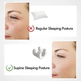 Pink Beauty Sleep Pillow - Contoured Memory Foam Pillow for Face & Neck Support