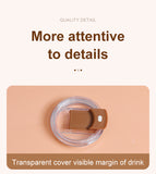 Light Yellow 316 Stainless Steel Rechargeable Electric Self-Stirring Mug - 420ml Automatic Mixing Cup with Magnetic Rotor
