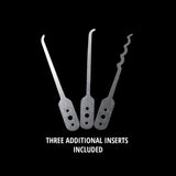 Grav Pick Lock Picking Tool Set - 2-Piece Lightweight Gravity Pick for Locksmith Training