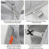 Grey Cycling Running Hiking Backpack - Breathable Hydration Pack with Vest Design for Biking, Marathon & Outdoor Sports