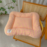 M Orange All-Season Pet Bed - Soft Washable Dog & Cat Mat with Comfortable Cushion - Warm Winter Padding for Small to Large Pets